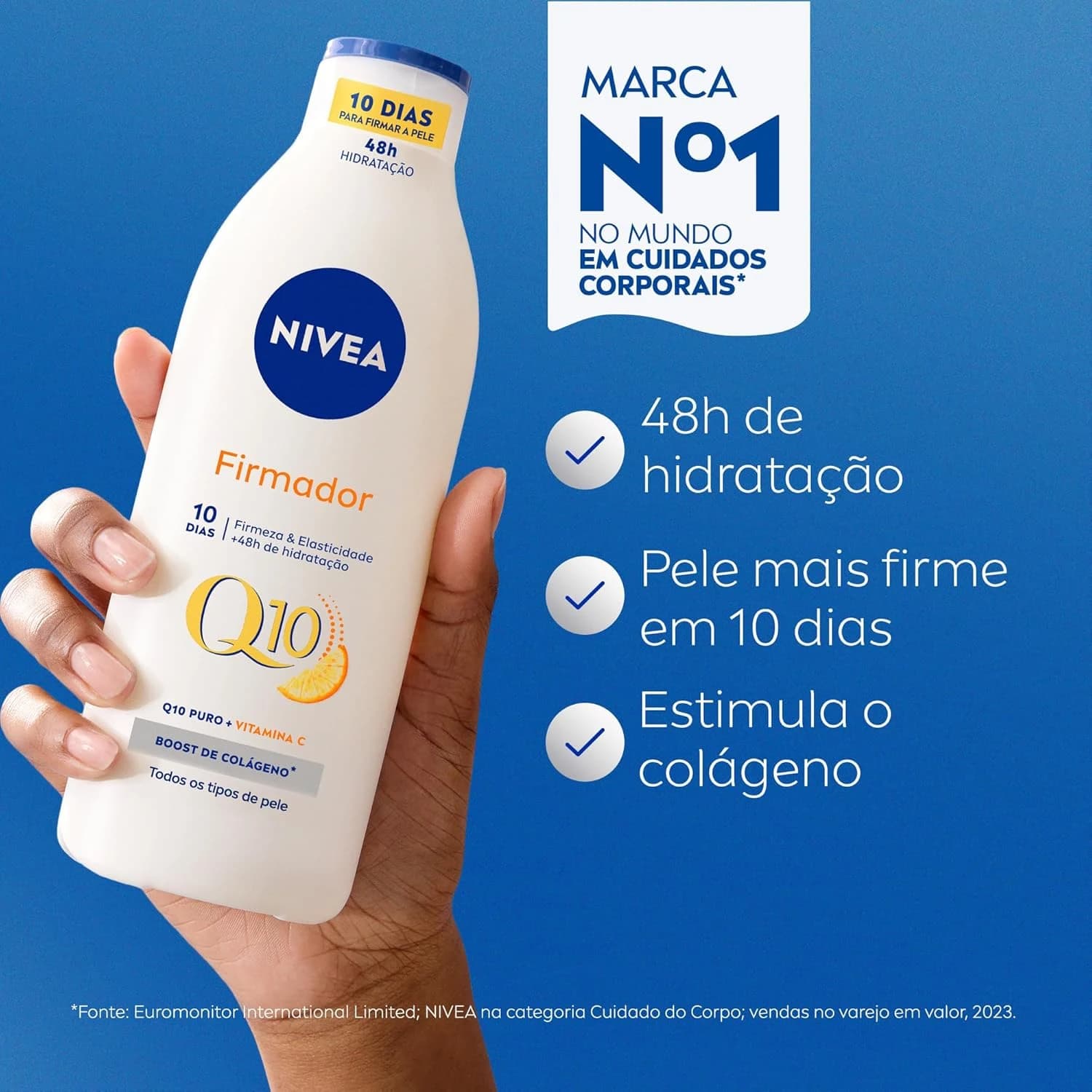 NIVEA Loção Hidratante Firmador Q10 + Vitamina C Todos os Tipos de Pele 400ml